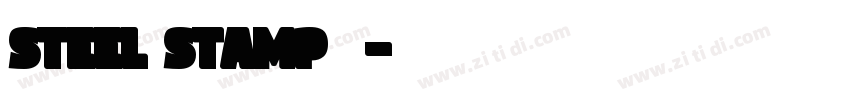 Steel Stamp钢印字体转换
